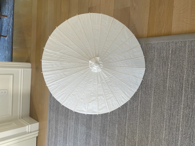 8-Brand New White Parasols!