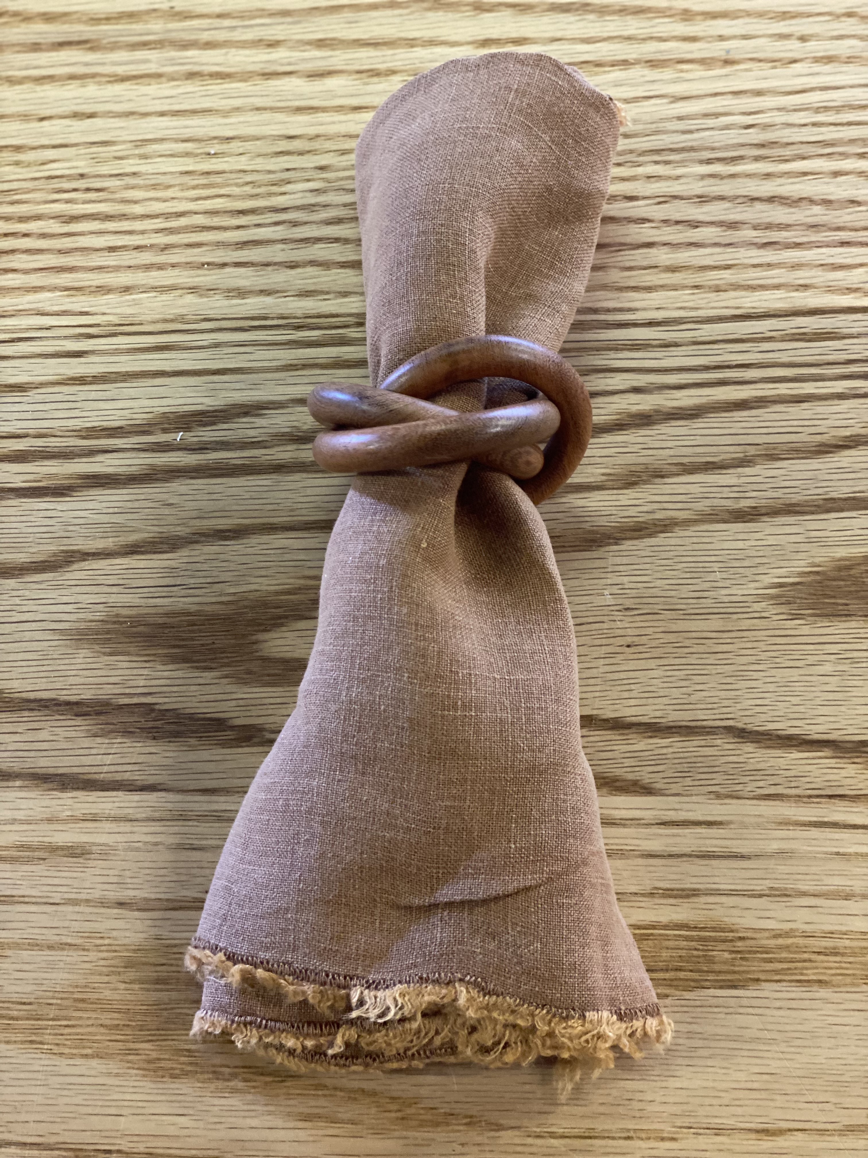 Pottery Barn wood napkin rings