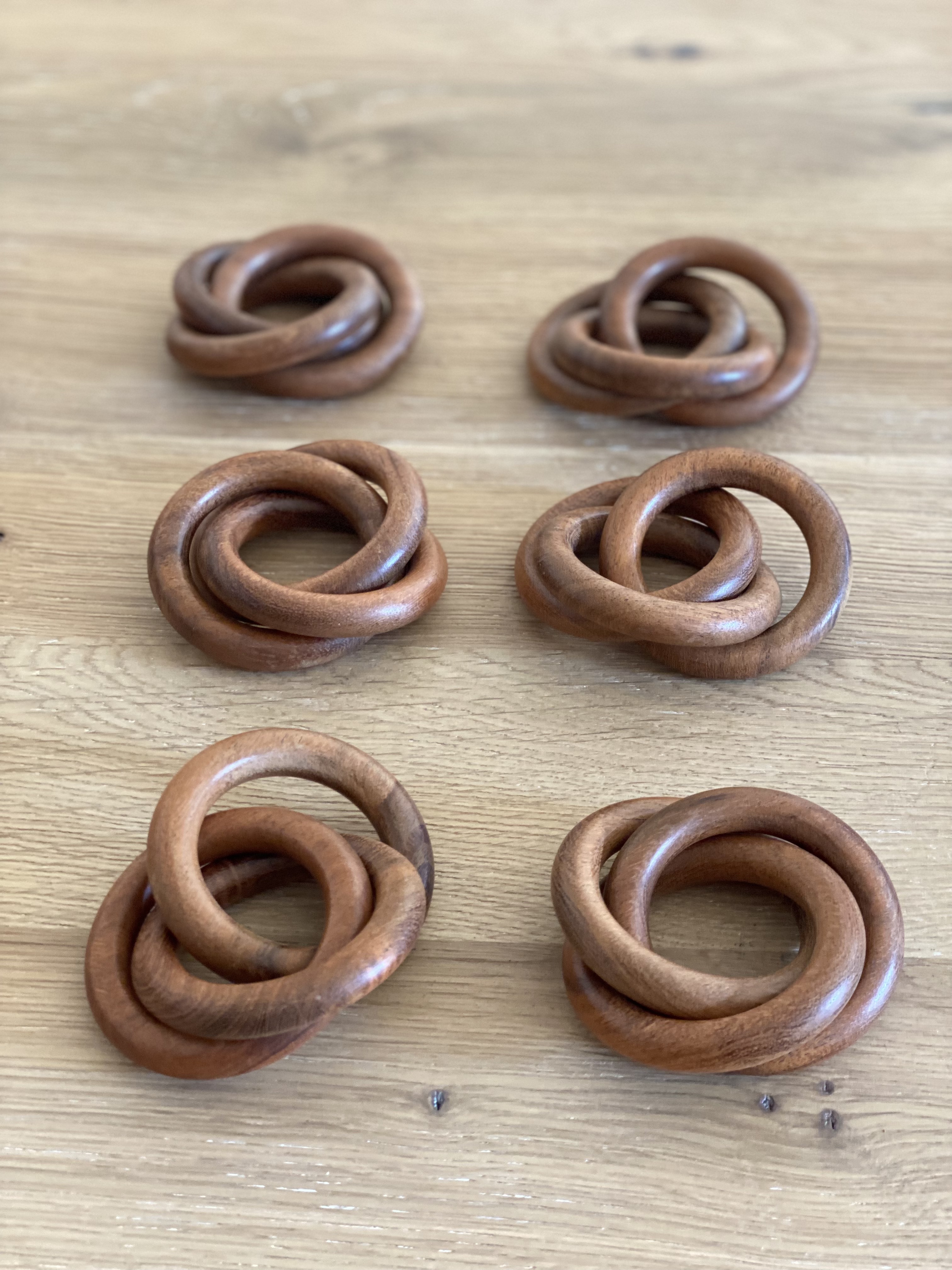 Pottery Barn wood napkin rings