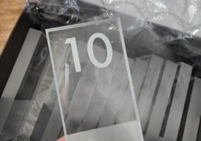 Acrylic Self Standing Table Numbers