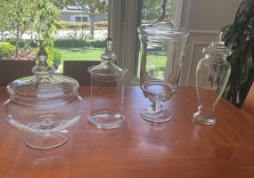 4 Apothecary (Candy) Jars