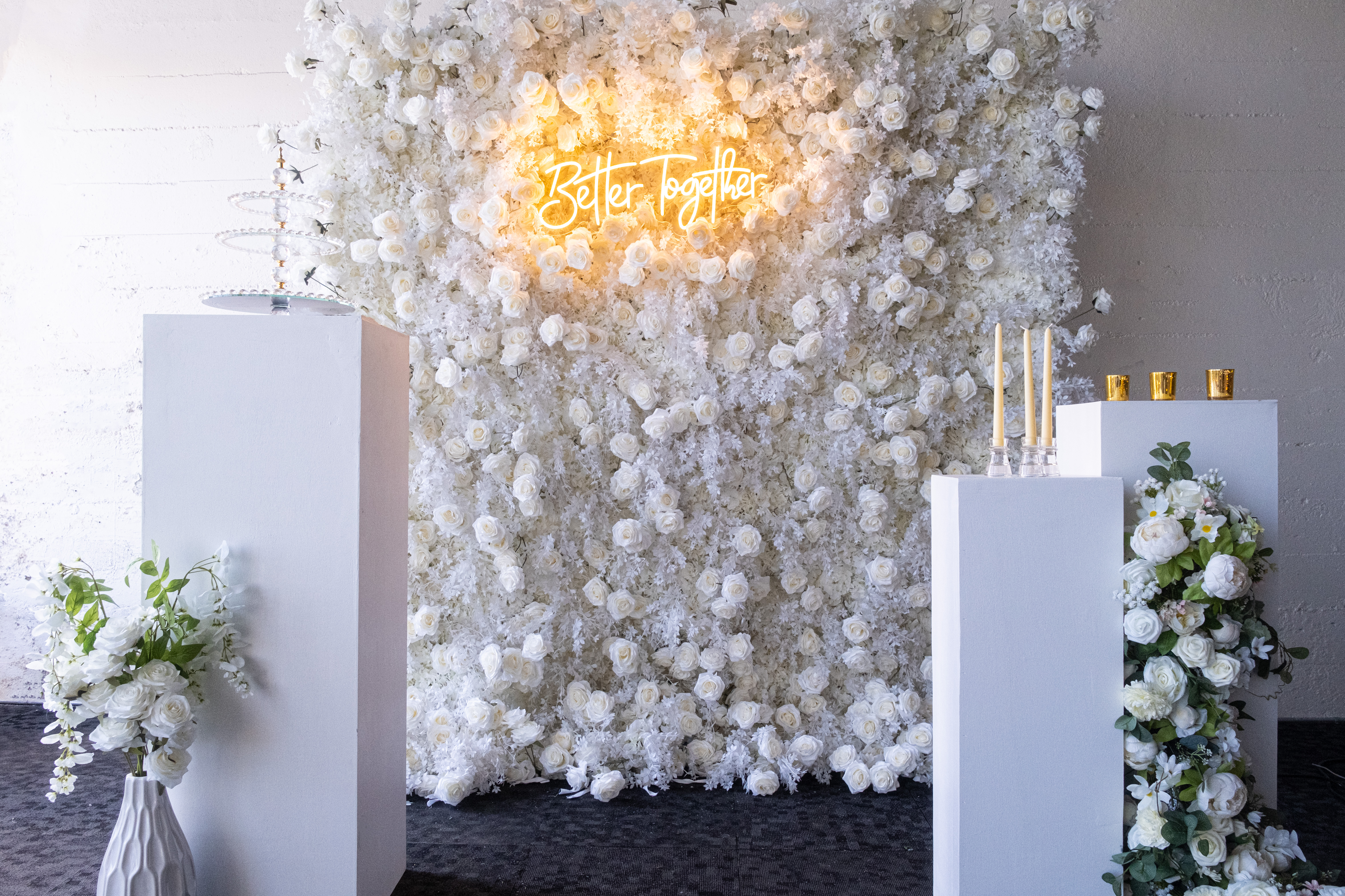 White Flower Wall