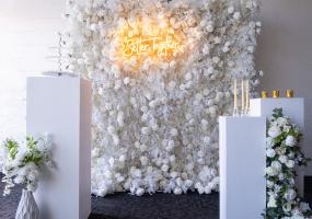 White Flower Wall